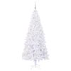 vidaXL Artificial Christmas Tree with Stand White 210 cm PVC and Steel