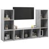 vidaXL | TV Cabinet | 3 pcs 37 x 35 x 107.5 cm
