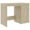 vidaXL Desk Sonoma Oak 140x50x76 cm Engineered Wood