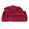 vidaXL Hand Towels "FROGN" 2 pcs Bordeaux 50x100 cm 360 gsm