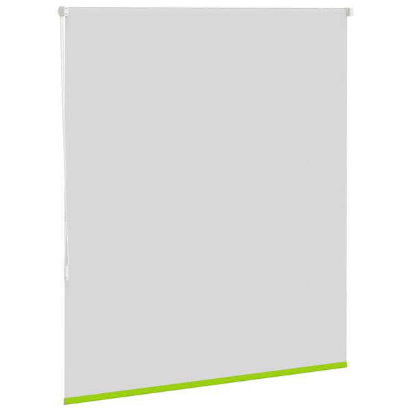 vidaXL Roller Blind Blackout Leaves Green 140x130 cm Fabric Width 136.6 cm Polyester