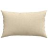 vidaXL Sofa Pillows 2 pcs Cream 50 x 30 cm Fabric
