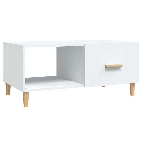 vidaXL Coffee Table White 89,5x50x40 cm Engineered Wood