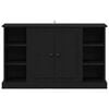 vidaXL Sideboard Black Oak 100 x 35.5 x 60 cm Engineered Wood