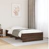 vidaXL Bed Frame without Mattress Brown Oak 100x200 cm Engineered Wood