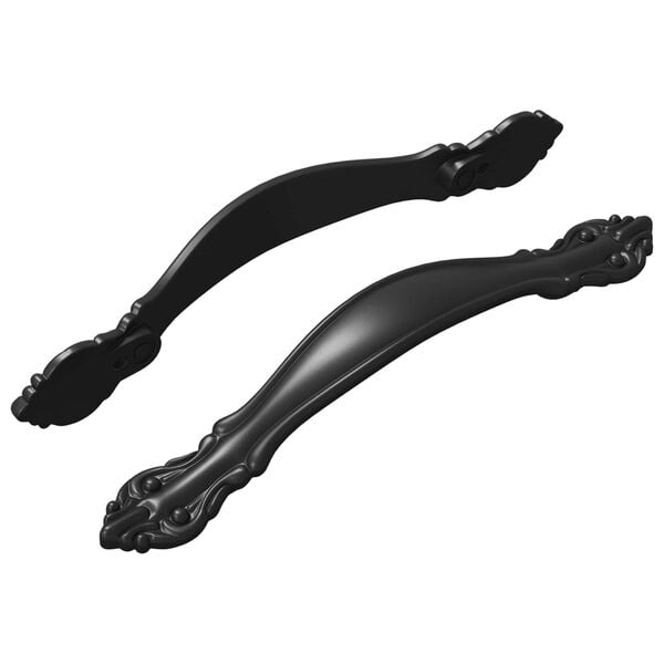 vidaXL Handle 2 pcs Black 150 mm Zinc Alloy