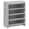 vidaXL Shoe Cabinet Grey Sonoma 73.5 x 36 x 92 cm Engineered Wood