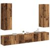 vidaXL Wall Mounted TV cabinets 5 pcs Old Wood Engineered Wood