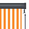 vidaXL Outdoor Roller Blind 140x250 cm White and Orange