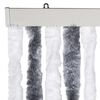 vidaXL Insect Curtain Grey and White 100x220 cm Chenille