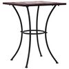 vidaXL Mosaic Bistro Table Terracotta and White 60 cm Ceramic