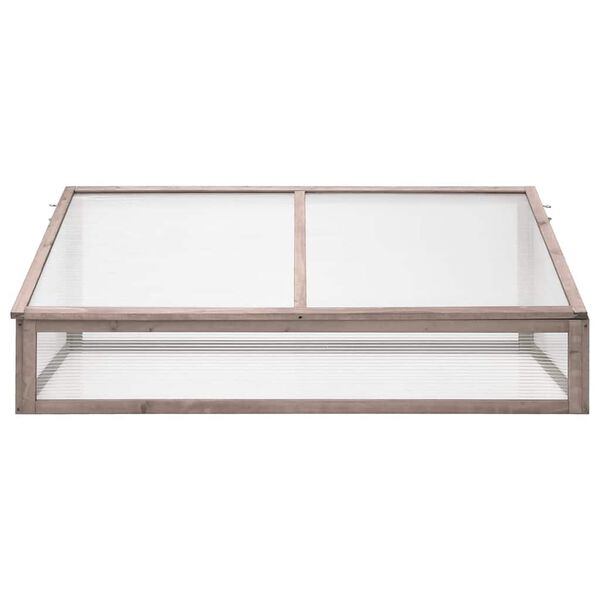vidaXL Greenhouse Grey 110x56x39 cm Fir Wood