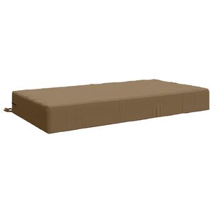 vidaXL Seat Cushion SOEST 100% Polyester Taupe 120 x 80 x 15 cm