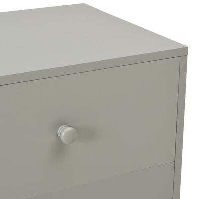 vidaXL Bedside Cabinets 2 pcs Grey 40x30x50 cm Solid Pinewood