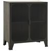 vidaXL Storage Cabinet Grey 72x36x82 cm Metal and MDF
