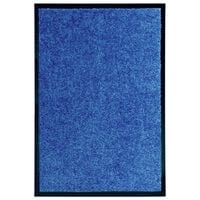 vidaXL Doormat Washable Blue 40x60 cm