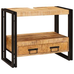 vidaXL Vanity Cabinet Brown 71 x 33 x 58 cm Solid Mango Wood