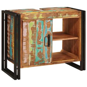 vidaXL Sink cabinet Multicolour 71 x 33 x 58 cm Solid Reclaim Wood