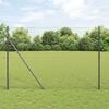 vidaXL Hexagon Fence Grey 1.5 x 100 m PVC