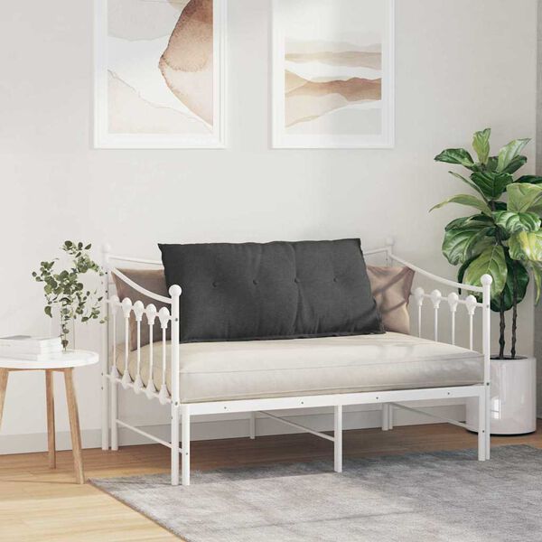 vidaXL Back Pillow Dark Grey 100 x 50 cm Corduroy Fabric