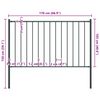 vidaXL Fence Panel Woerden with Posts Steel 1.7x1 m Anthracite