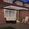 vidaXL Retractable Awning Manual White 350 x 250 cm Fabric