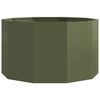 vidaXL Planter Olive Green 90 x 90 x 50 cm Steel