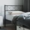 vidaXL Metal Replace Headboard Black 90 cm