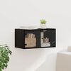 vidaXL Wall Cabinet Black Oak 68 x 37 x 35 cm Engineered Wood