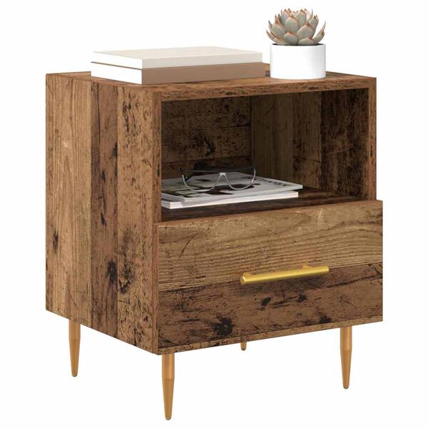vidaXL Bedside Table Brown 40 x 35 x 47.5 cm Engineered Wood