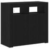 vidaXL Sideboard Black Oak 80 x 35 x 75 cm Engineered Wood
