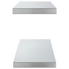 vidaXL Wall Shelves 2 pcs 75x23.5 cm Silver Stainless Steel