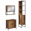 vidaXL Bathroom Furniture Set 3 pcs Brown Engineered wood