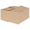 vidaXL Folding Box 50 pcs Natural 30 x 30 x 15 cm Cardboard