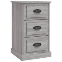 vidaXL Bedside Cabinet Grey Sonoma 39x39x67 cm Engineered Wood