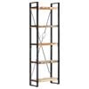 vidaXL 5-Tier Bookcase 60x30x180 cm Solid Reclaimed Wood
