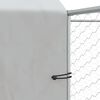 vidaXL Outdoor Dog Kennel with Roof Silver 6x6x2.5 m Galvanised Steel