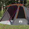 vidaXL Tunnel Tent with Roof Grey and Orange 328 x 228 x 115 cm