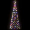 vidaXL LED Christmas Tree 200 LEDs Colorful 182 cm