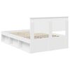 vidaXL Bed Frame with Headboard White 120 x 200 cm Solid Pine Wood