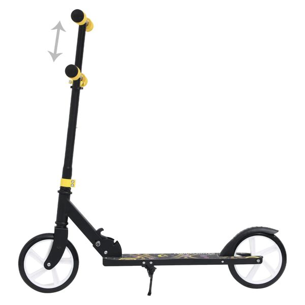 vidaXL 2-Wheel Children Scooter with Adjustable Handlebar Yellow