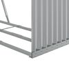 vidaXL Log Holder Light Grey 120x45x100 cm Galvanised Steel
