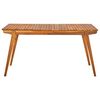 vidaXL Garden Table 150x90x75 cm Solid Acacia Wood