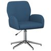 vidaXL Swivel Desk Chair Fabric 54 x 58 x 90 cm Blue