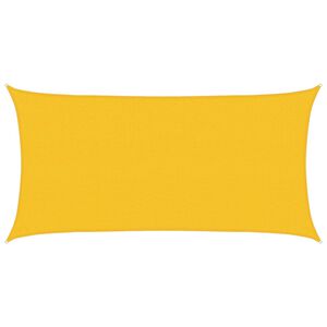 vidaXL Sunshade Sail Rectangular 2 x 6 m HDPE Yellow