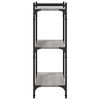 vidaXL Bookcase 3-Tier Grey Sonoma 80x30x86 cm Engineered Wood