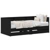 vidaXL Daybed with Headboard Black Oak 75 x 190 cm Engineered Wood