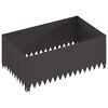 vidaXL Lawn Edging 100 x 60 x 35 cm Steel Black