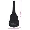 vidaXL Classical Guitar for Beginner with Bag 3/4 36"