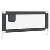 vidaXL Toddler Safety Bed Rail Dark Grey 180x25 cm Fabric